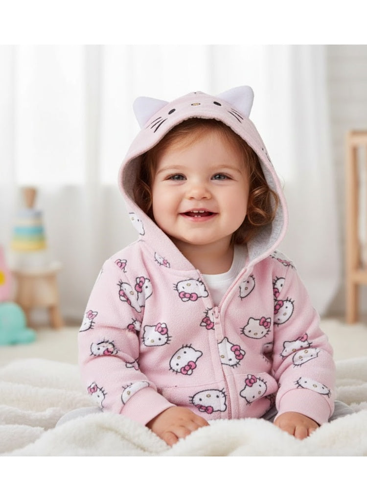 Hello Kitty Sweet Jacket Long Sleeve  By Kids TV100%cotton
