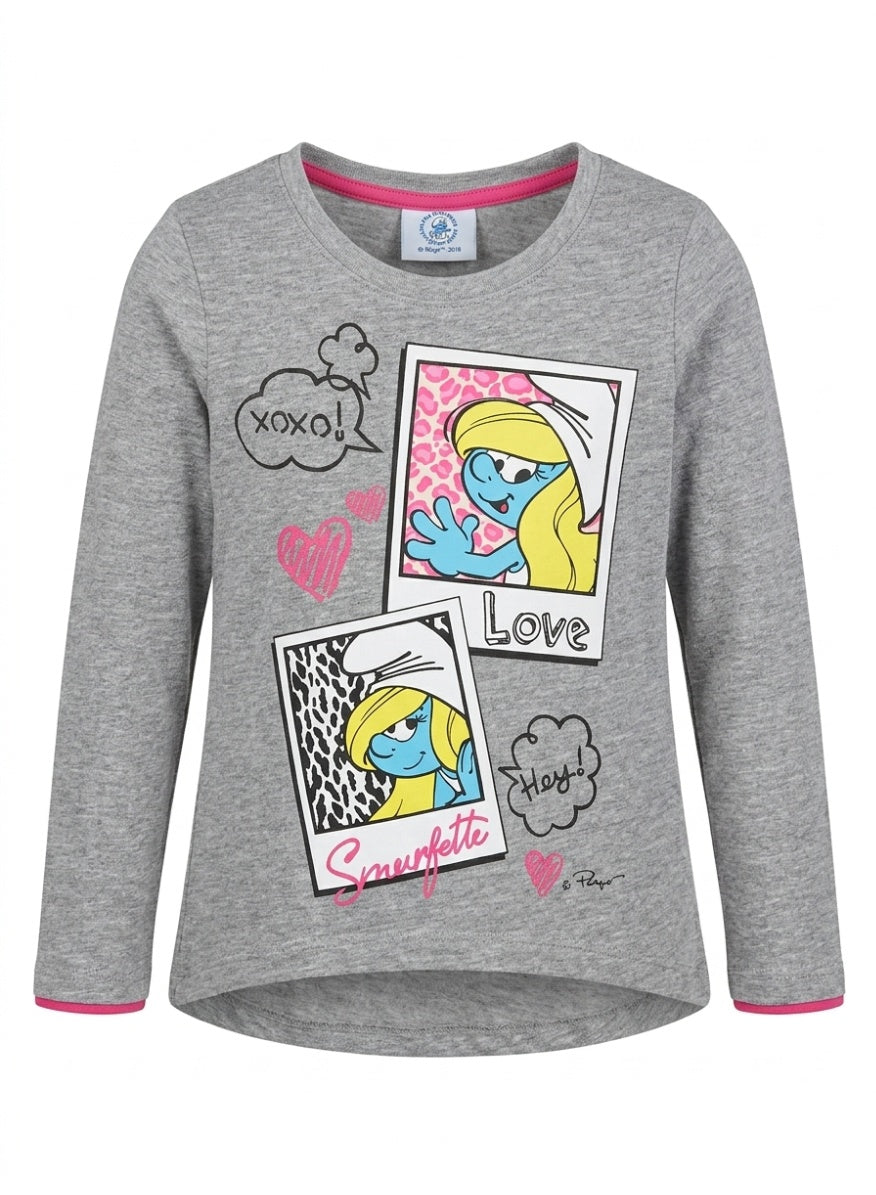 Smurfs Smurfette long sleeve t-shirt  100% cotton by kidstv