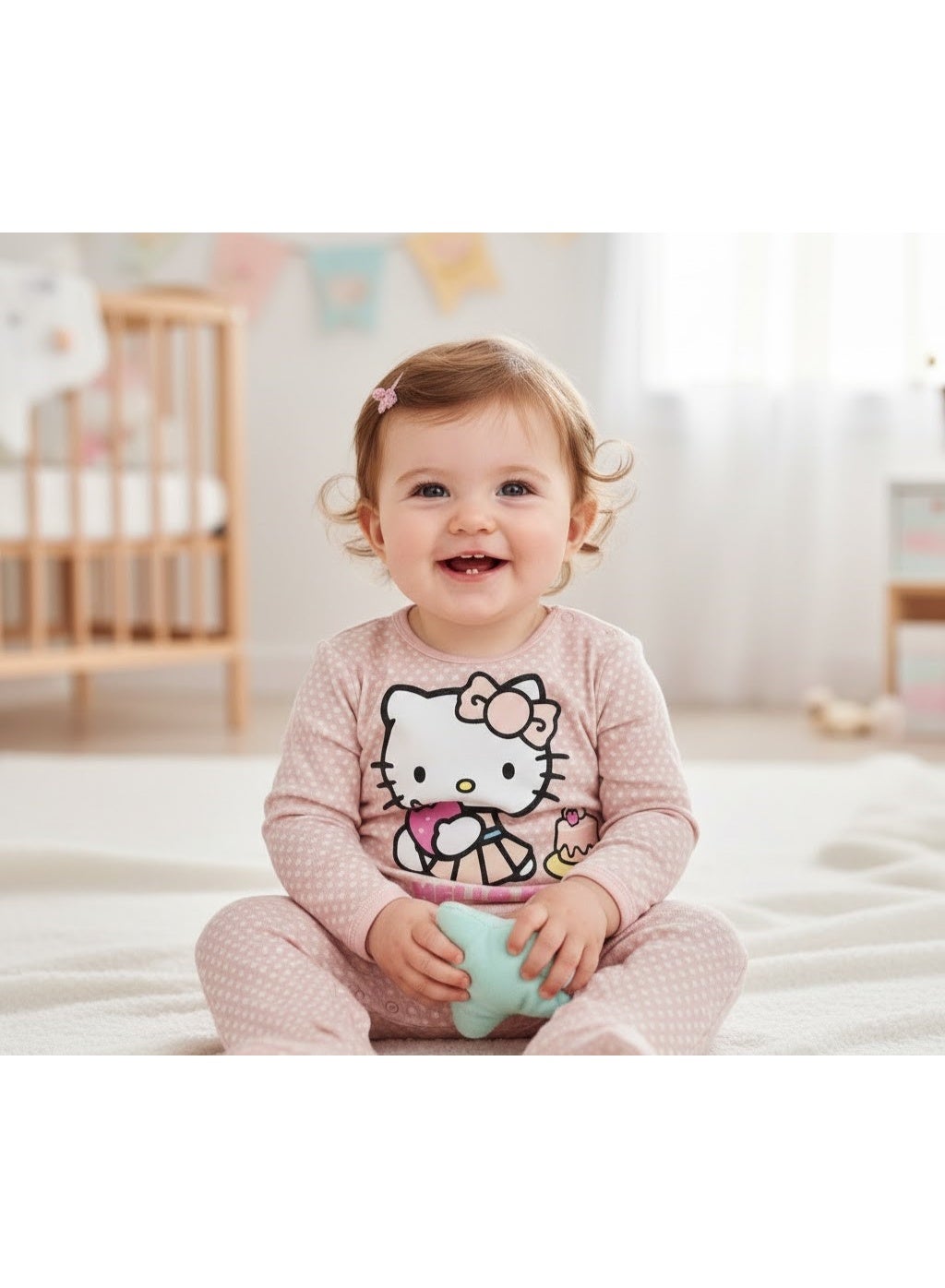 Hello kitty cotton overalls baby Girl long sleeve by Kids TV100%cotton