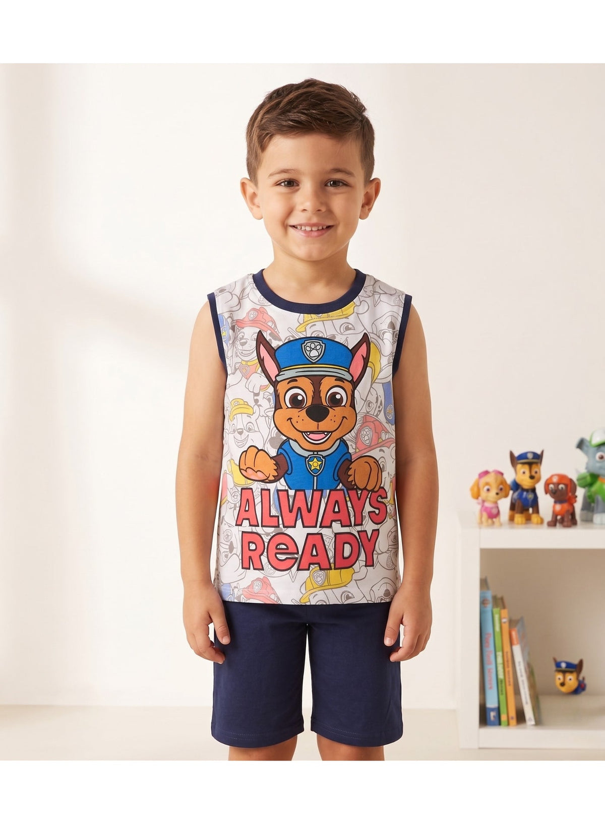 Paw Patrol Nickelodeon Boys Pajamas set 100% cotton by kids tv