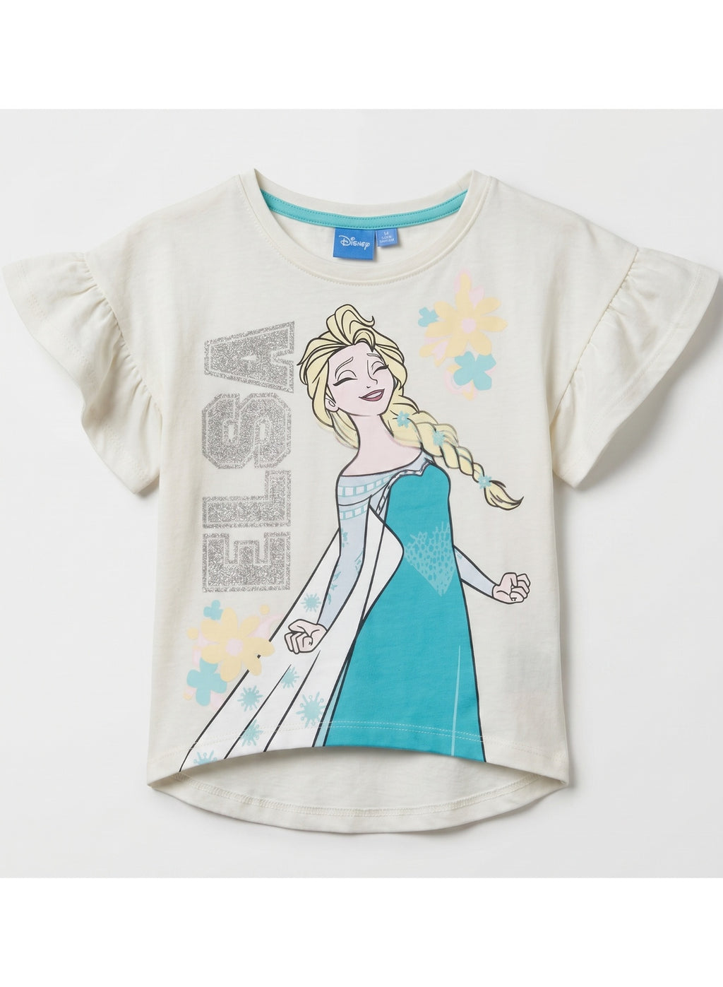 Disney Frozen Elsa Girls T-shirts Short Sleeves100%cotton
