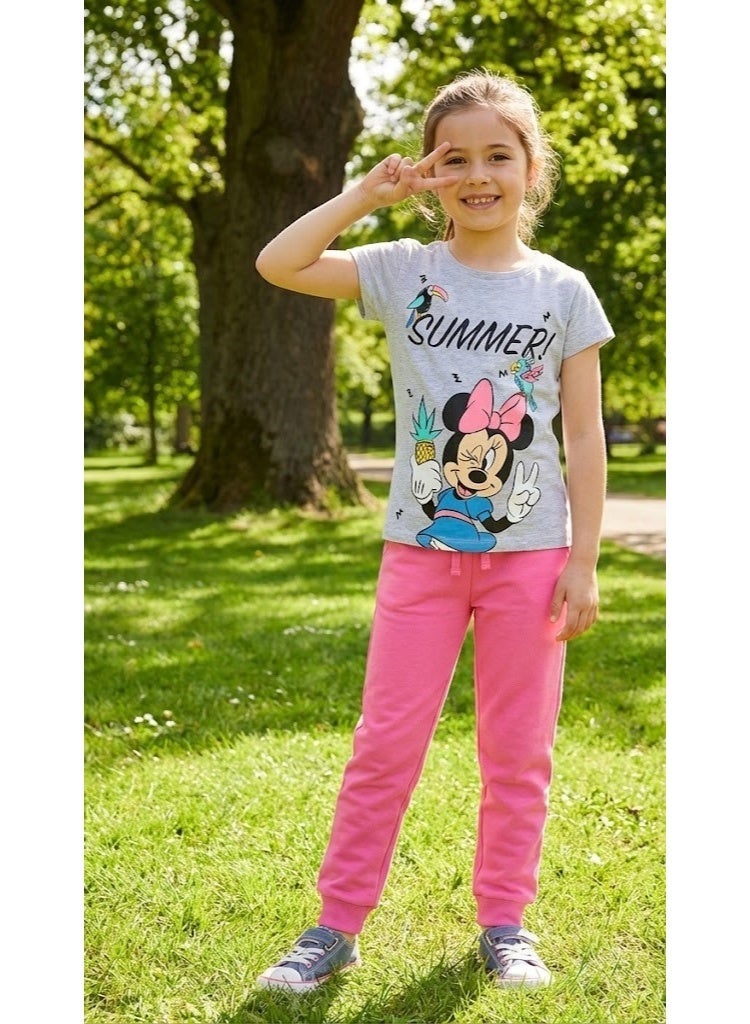 Disney Minnie Mouse Girls  T-Shirt (Min-1994)100%cotton