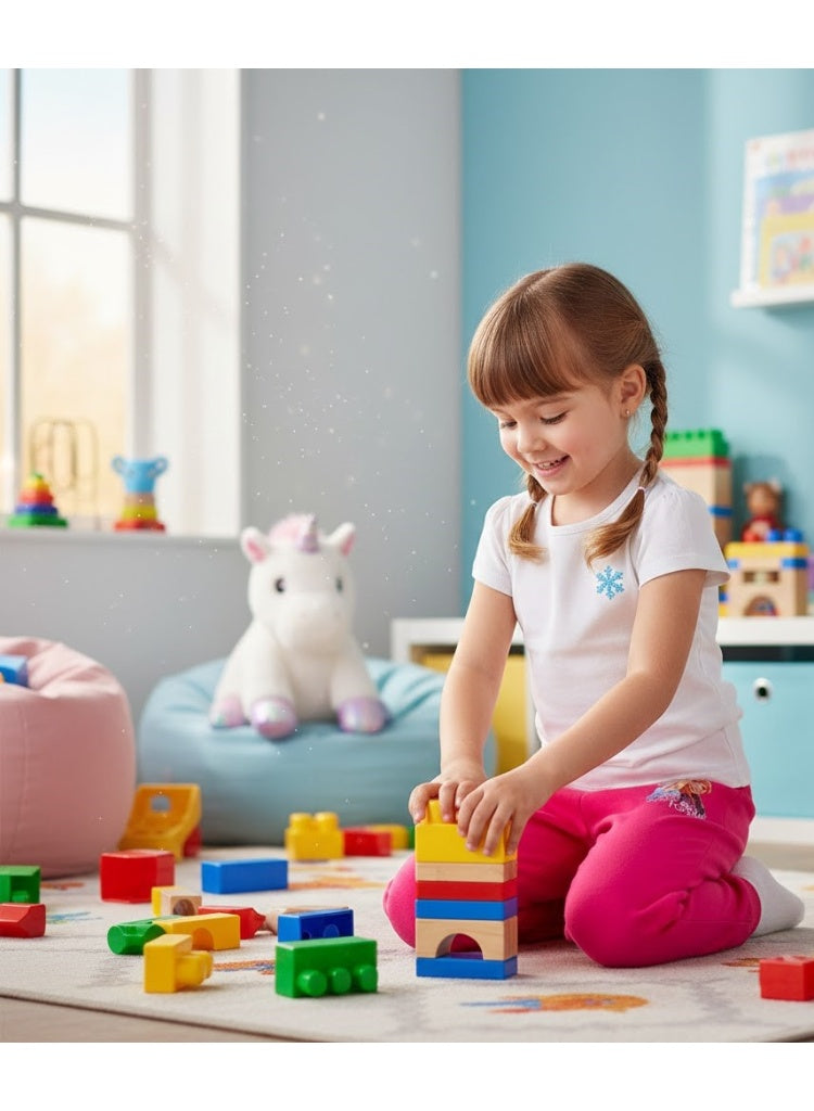 سروال رياضي بناتي فروزن من ديزني من Kids TV، 100% قطن