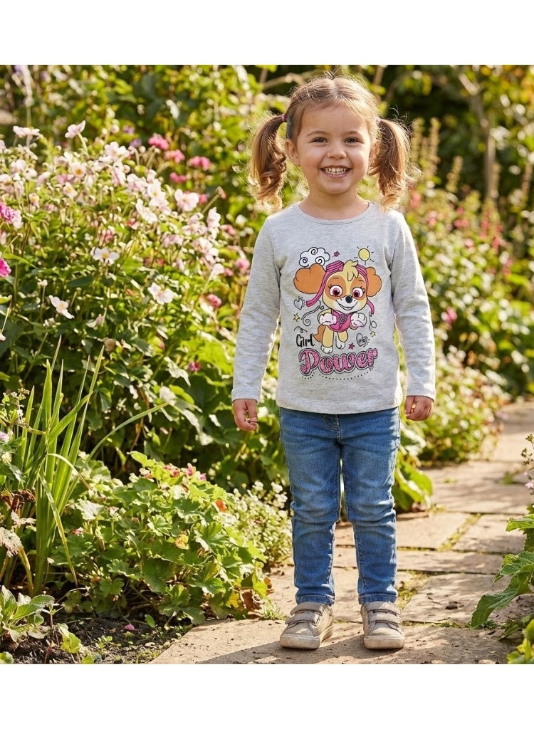 Paw Patrol girl long sleeve T-shirt 100% cotton by Kids TV