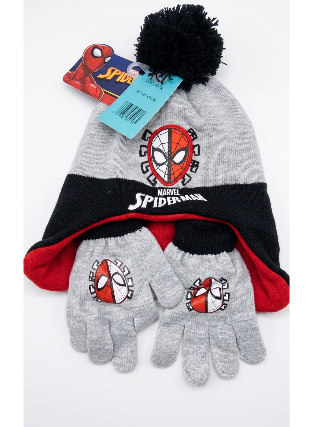 Marvel Spider-Man Kid's Winter Hat and Snow Gloves 2-piece set by kids TV