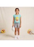 Emoji world girls short-sleeve pajama 100% cotton by kids tv