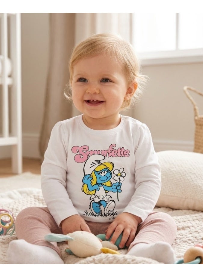 Baby Long Sleeves Cotton T-Shirt100%cotton