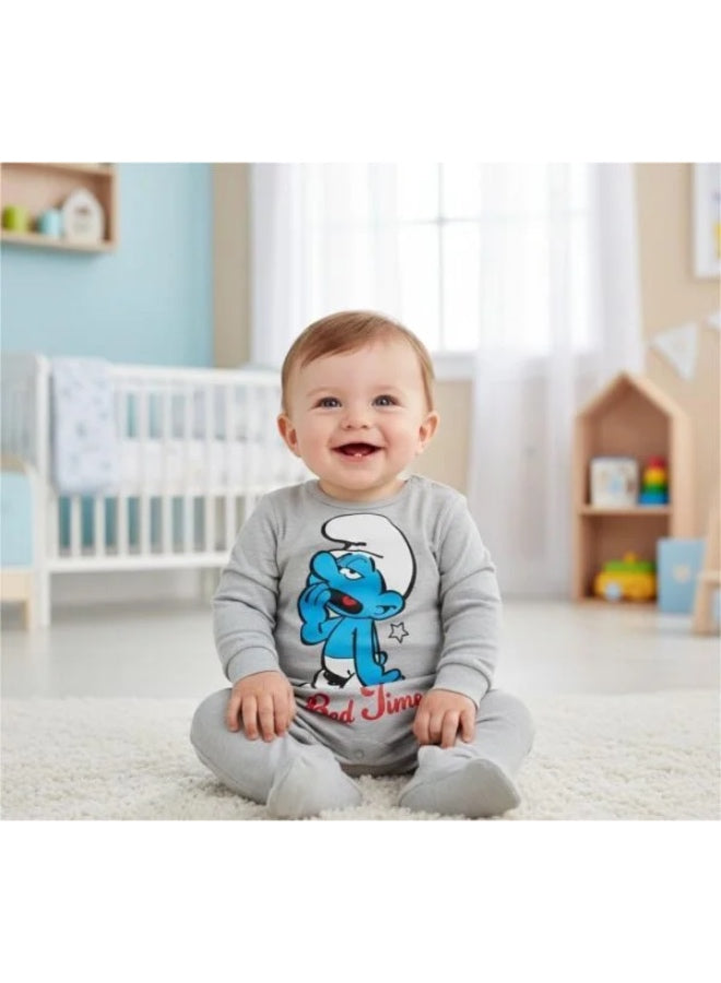 Smurf cotton overalls baby  boy long sleeve by kids TV100%cotton