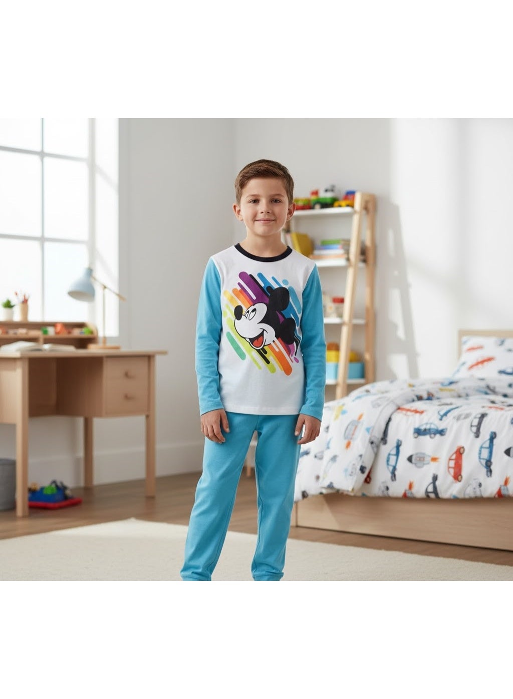 Disney Mickey Mouse Pajama cotton  long sleeveFor boys by kids TV100%cotton