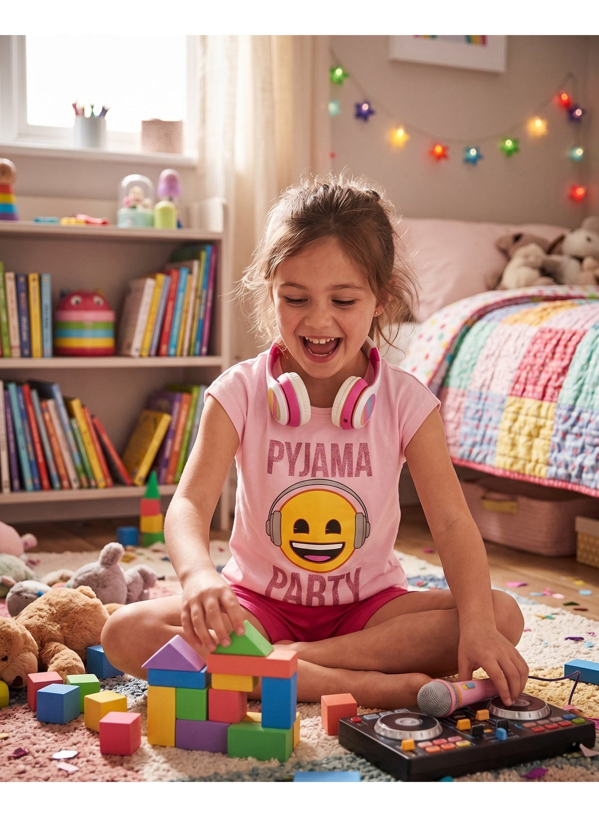 Emoji world girls short-sleeve pajama 100% cotton by kids tv