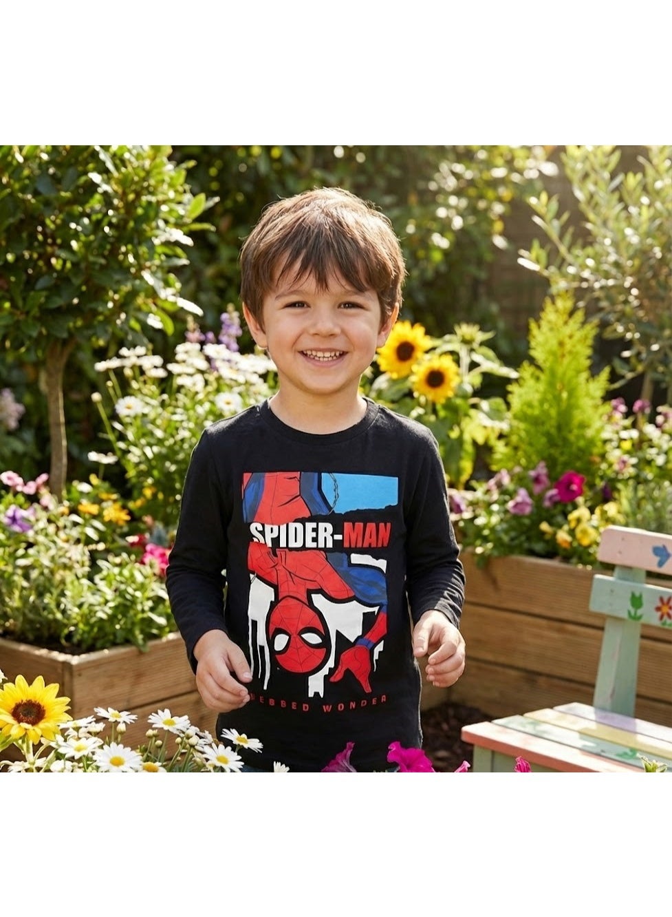 Spider-Man world boys long sleeve T-shirt  by Kids TV 100%cotton