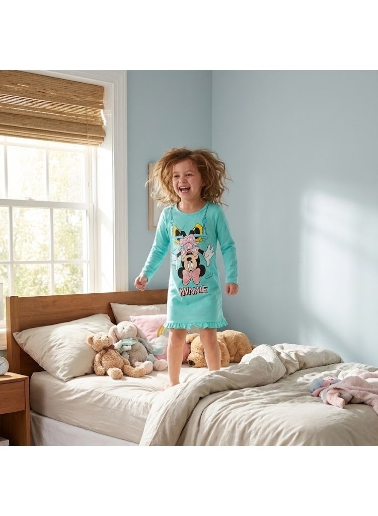 Disney Minnie Mouse Girls Long Sleeves Night Gown By kids tv