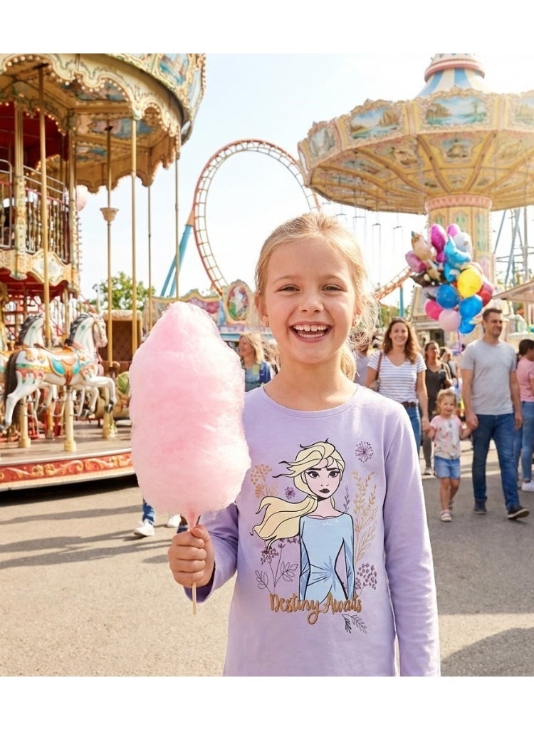 Disney FROZEN girl long sleeve t-shirt  by Kids TV100%cotton