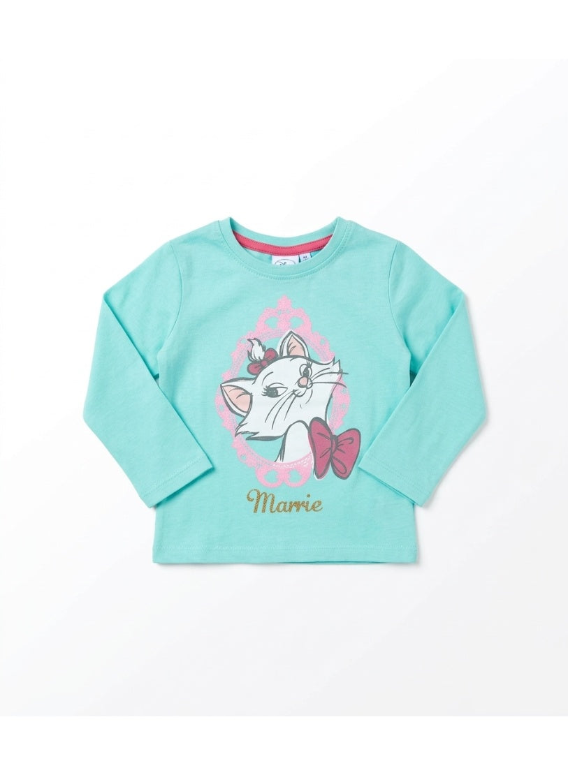 Disney Marie long sleeve T-shirt 100% cotton by kidstv