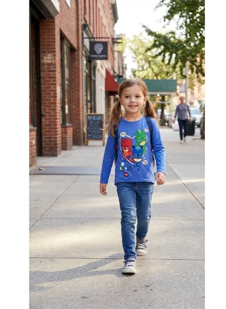 PJMASKS girls long sleeve t-shirt 100% cotton by Kids TV