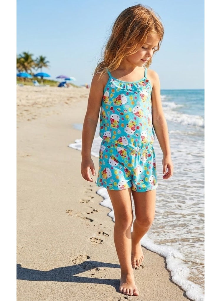 Hello Kitty Set Girl Set Overall Jumpsuit100%cotton