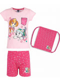 Paw Patrol Girl Pajamas With A Bag100%cotton
