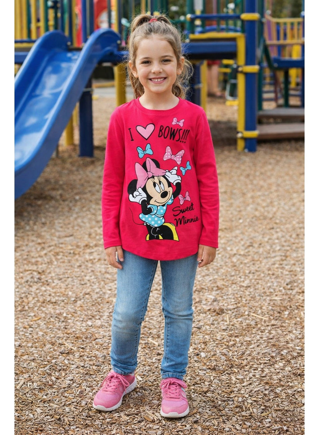 Disney Minnie Mouse long sleeve T-shirt 100% cotton by kidstv