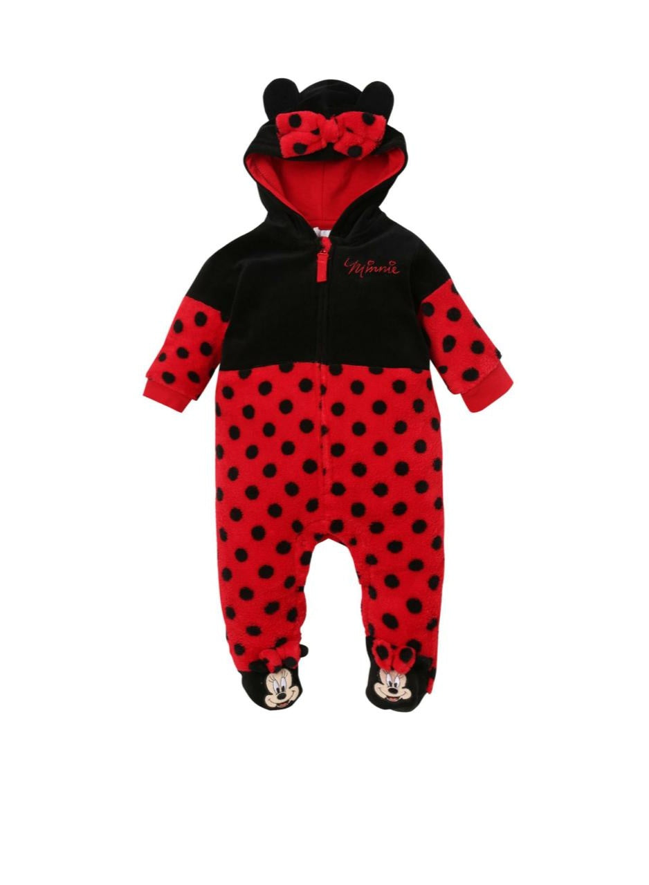 Minnie Mouse Baby Fleece Long Sleeves Overall