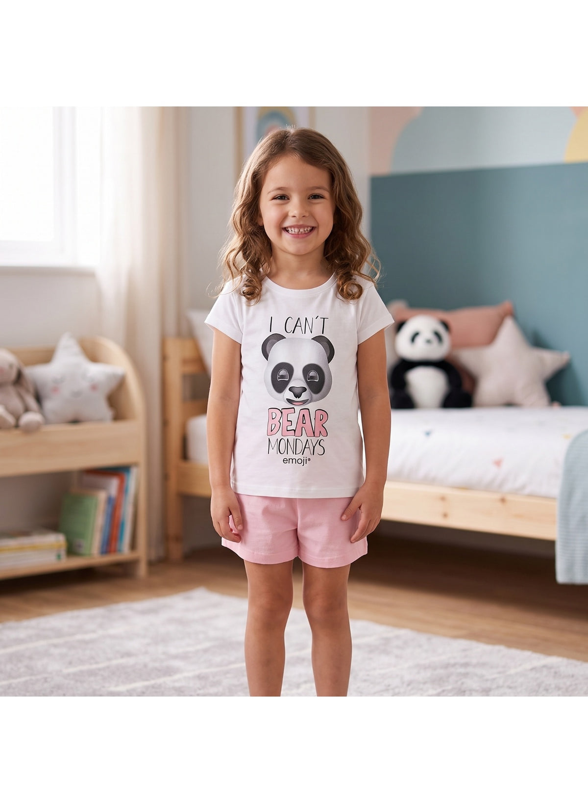 Emoji world girls short-sleeve pajama 100% cotton by kids tv