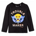 Emoji Smile world boy long sleeve t-shirt by Kids TV100%cotton