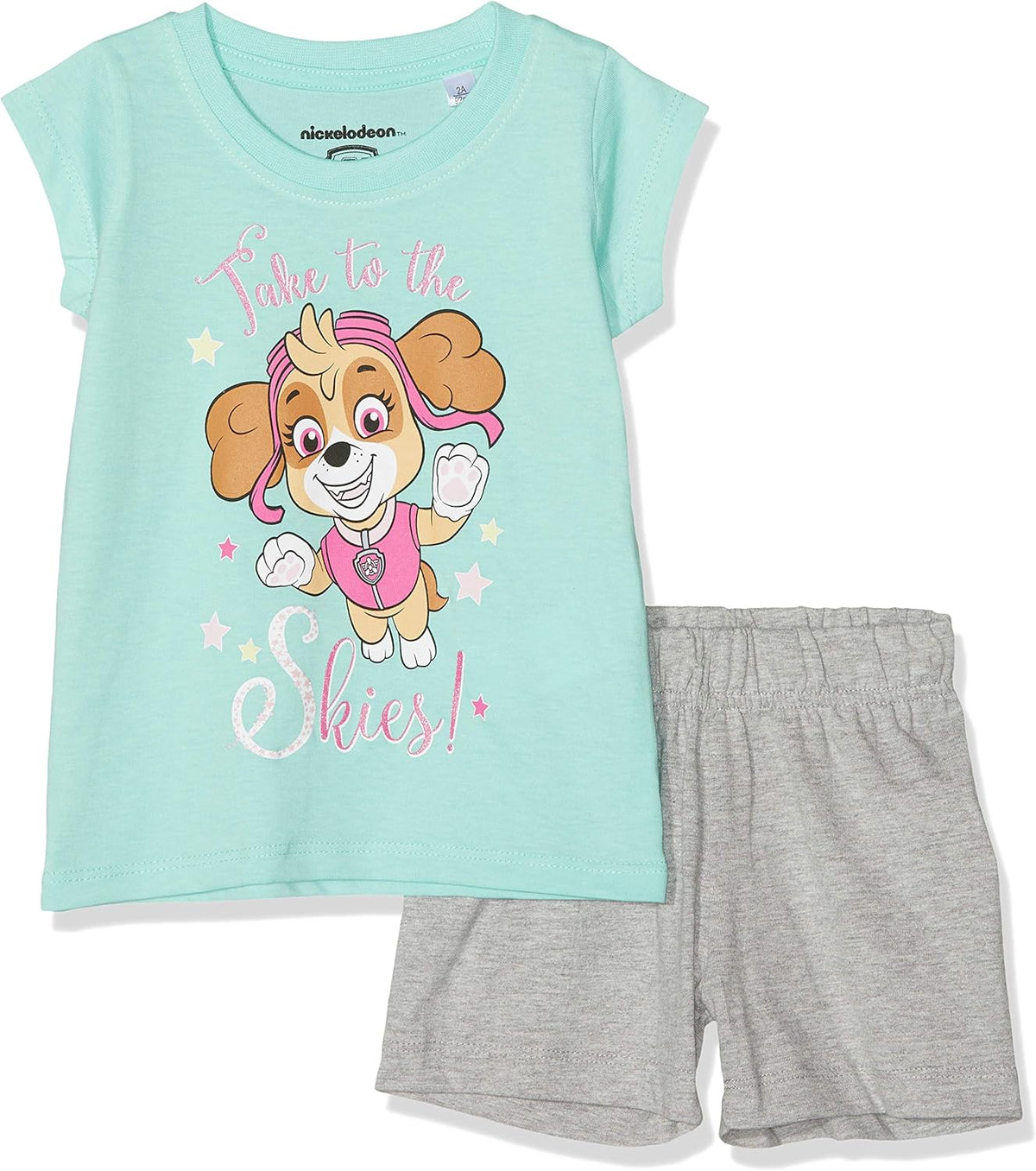 Paw Patrol Skye Mint Short Pyjama Set — Girls