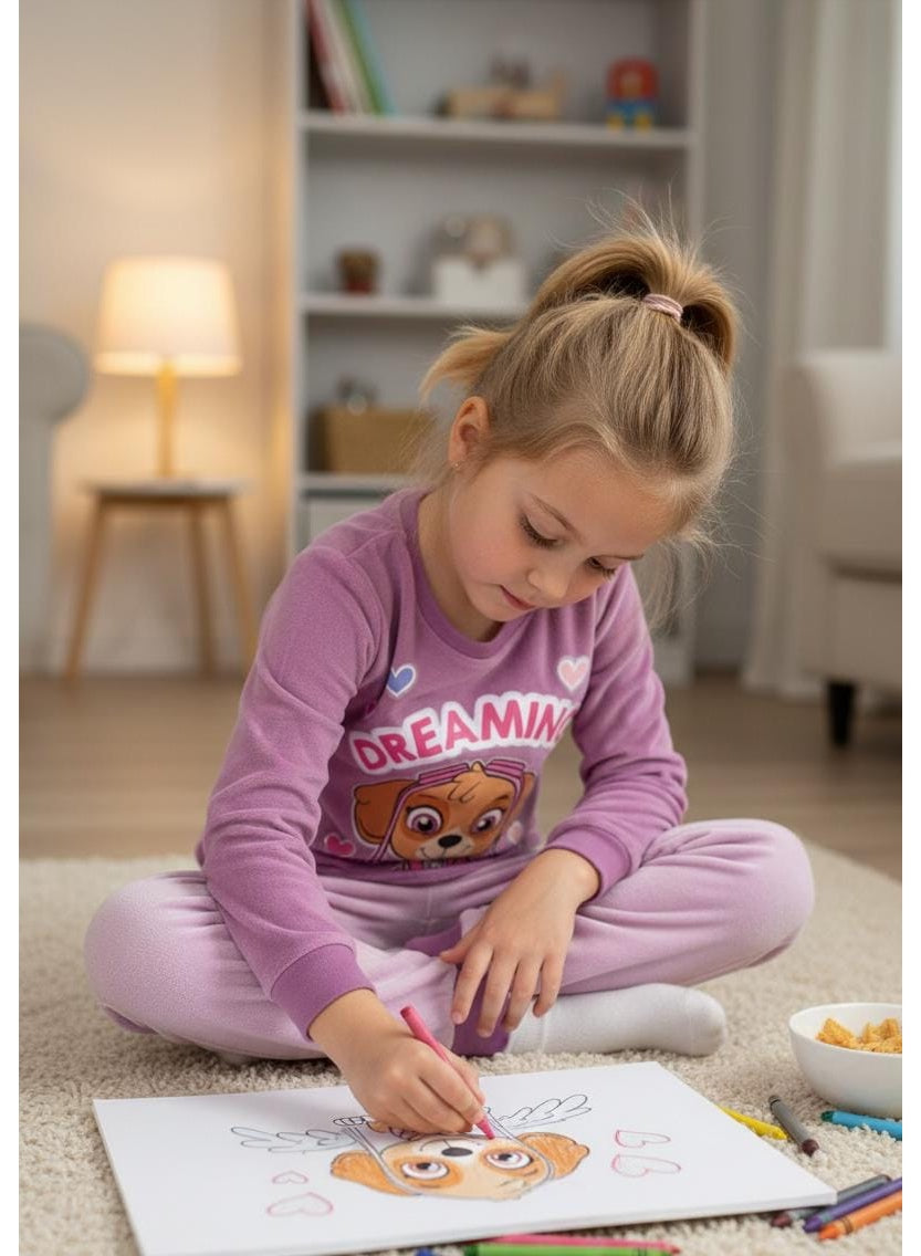 Paw Patrol Skye girls fleece pajamas by Kids TV.100% fleece