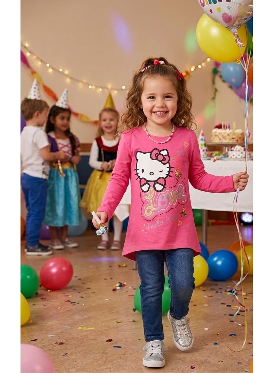 Hello kitty T-shirt long-sleeve  100 % cotton by kids tv