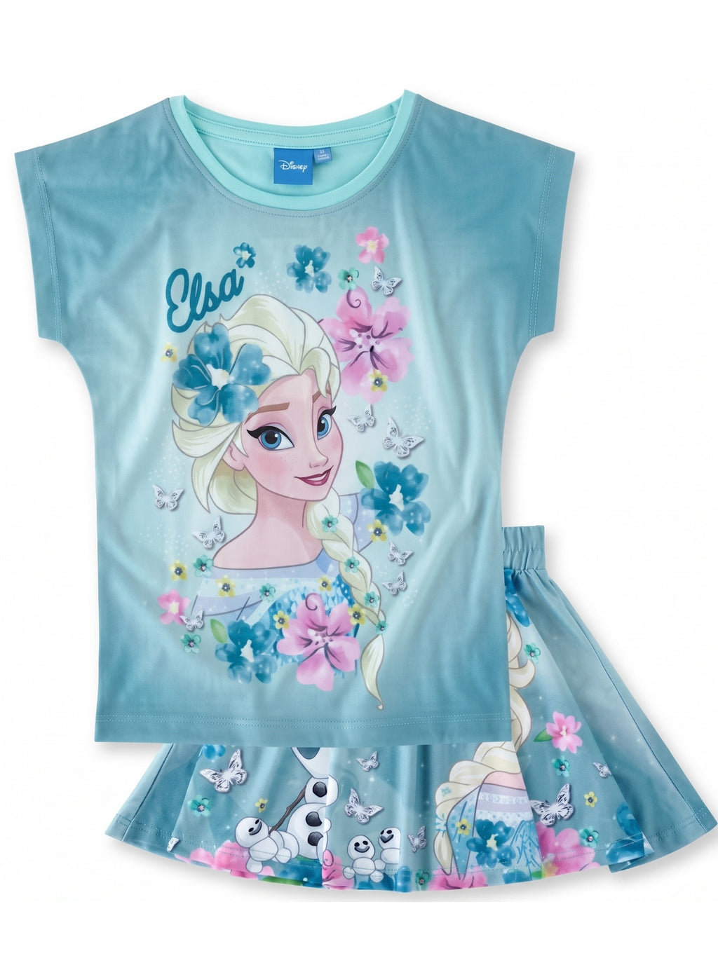Frozen Girl Set T-Shirt & Skirt Two Pieces by kids tv