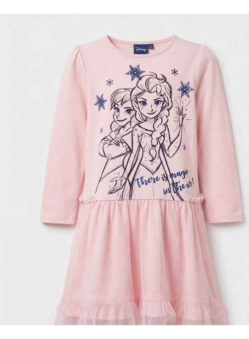 Disney Frozen dress for girls featuring elsa and anna  by Kids TV100%cotton