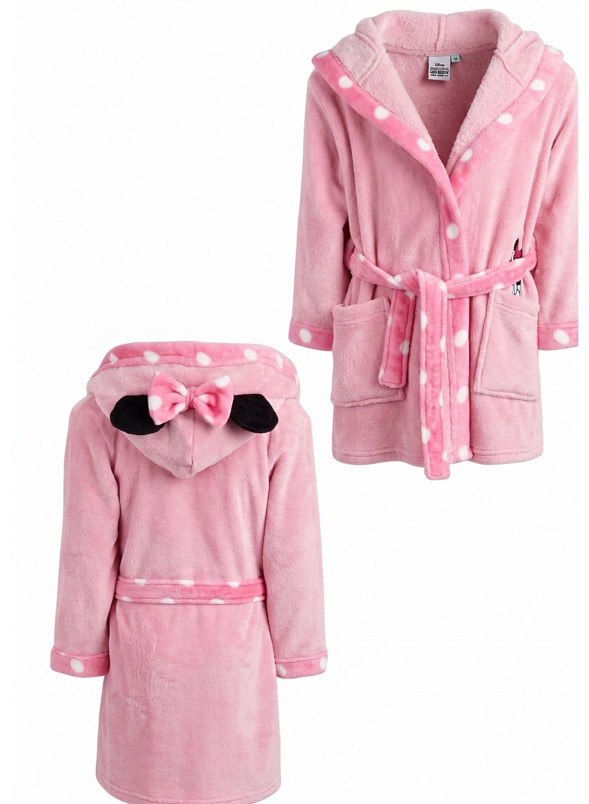 Disney Minnie Mouse skye girls  hooded bathrobe   by Kids TV100%cotton