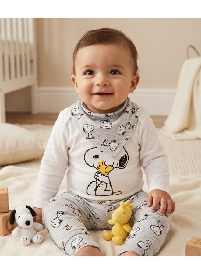 Baby Bodysuit Long Sleeves Set 3 Pieces100%cotton