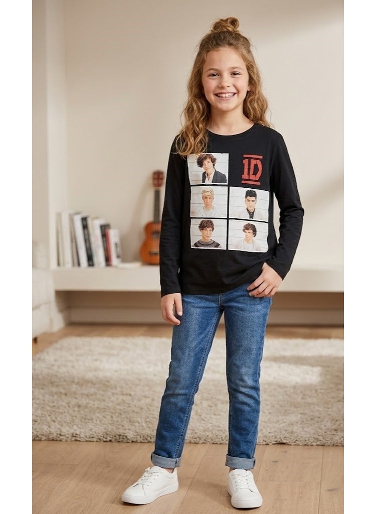 One direction long sleeve shirt 100% cotton by kids tv