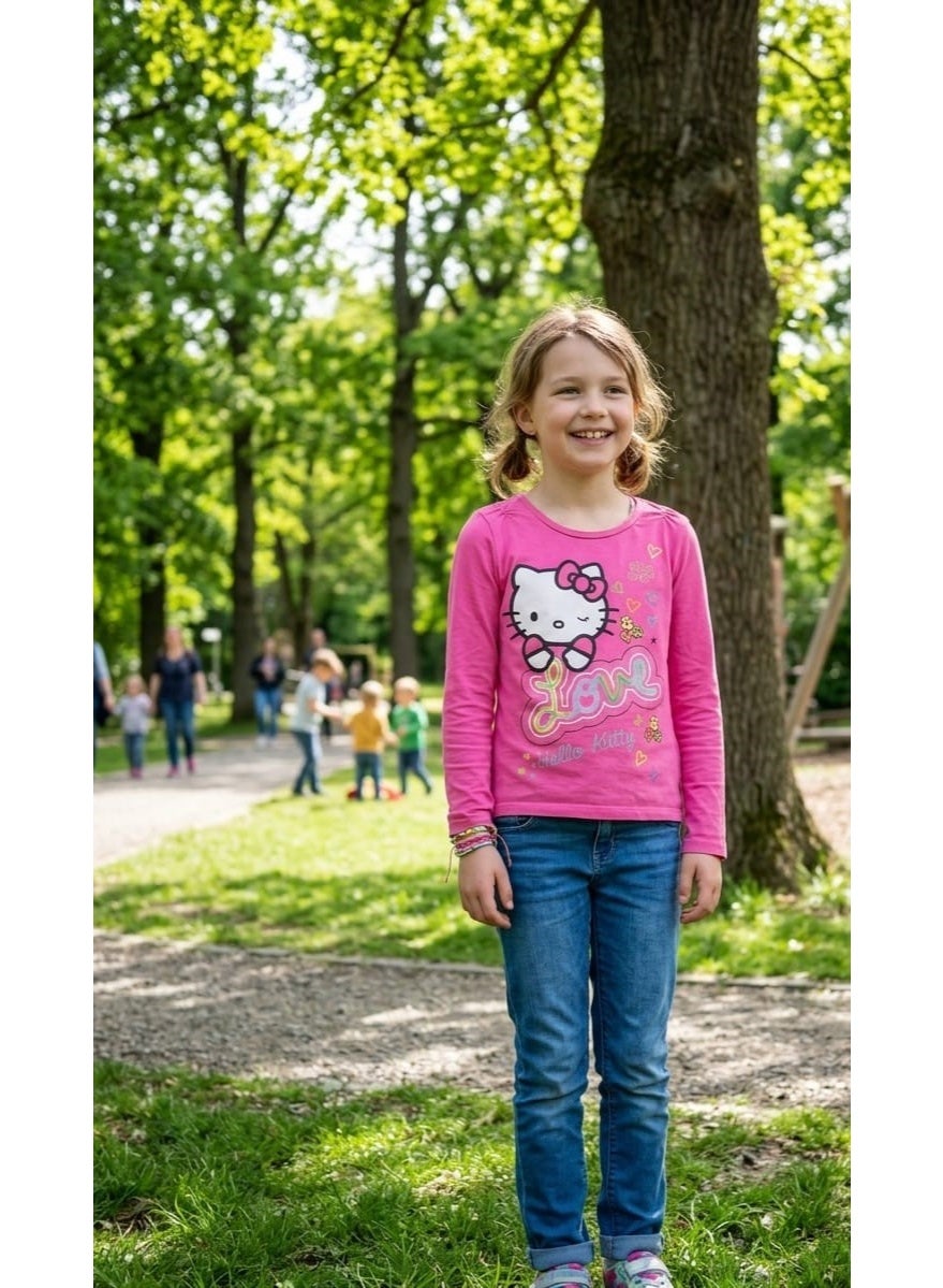 Hello kitty T-shirt long-sleeve  100 % cotton by kids tv