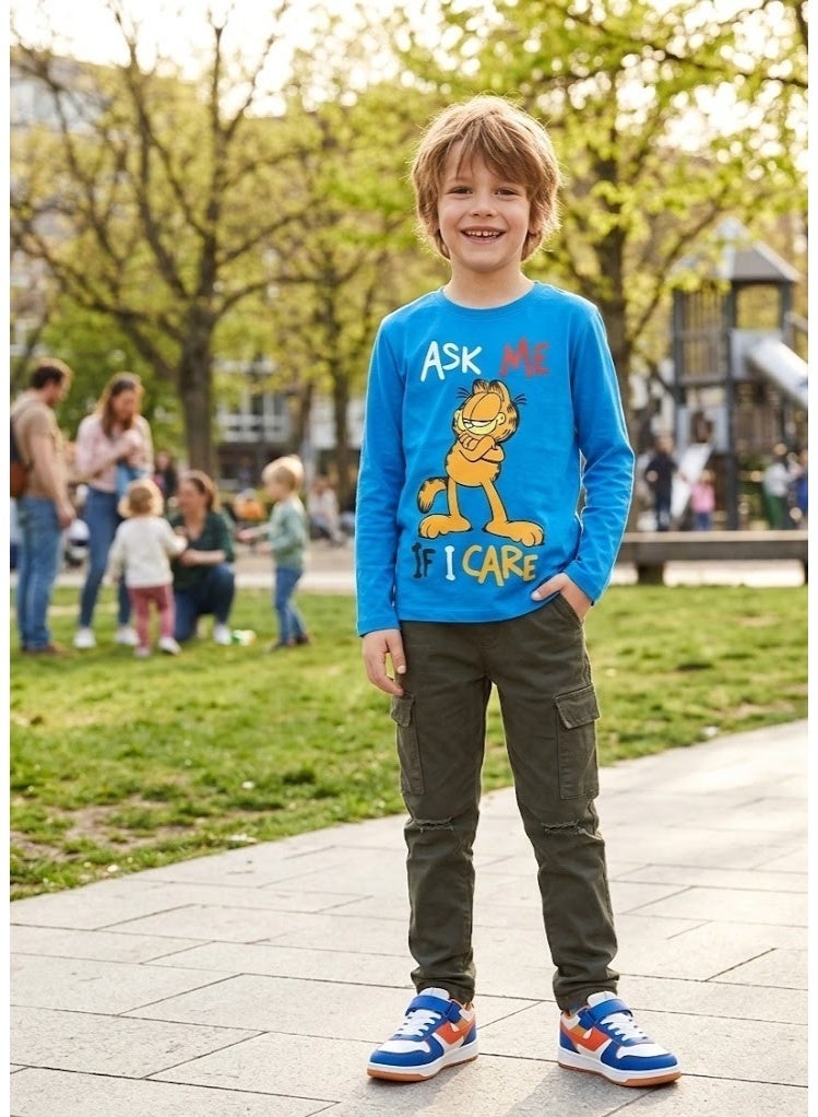 Garfield boys long sleeve shirt  100 % cotton by kids tv