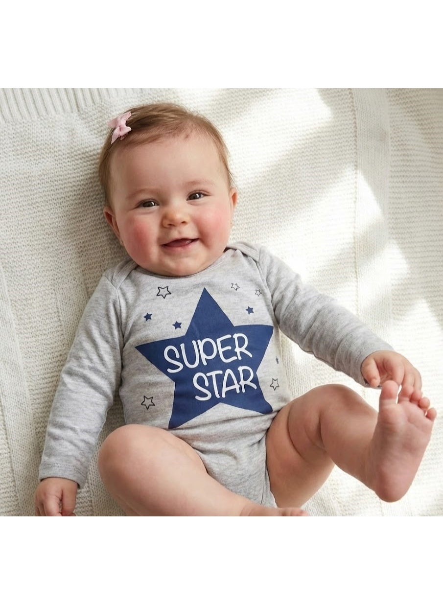 Baby Bodysuit Long Sleeves By Kids TV100%cotton