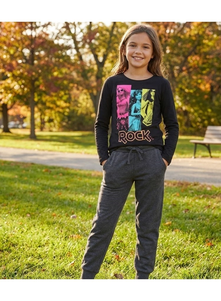 Barbie girls long sleeve t-shirt  by Kids TV100%cotton