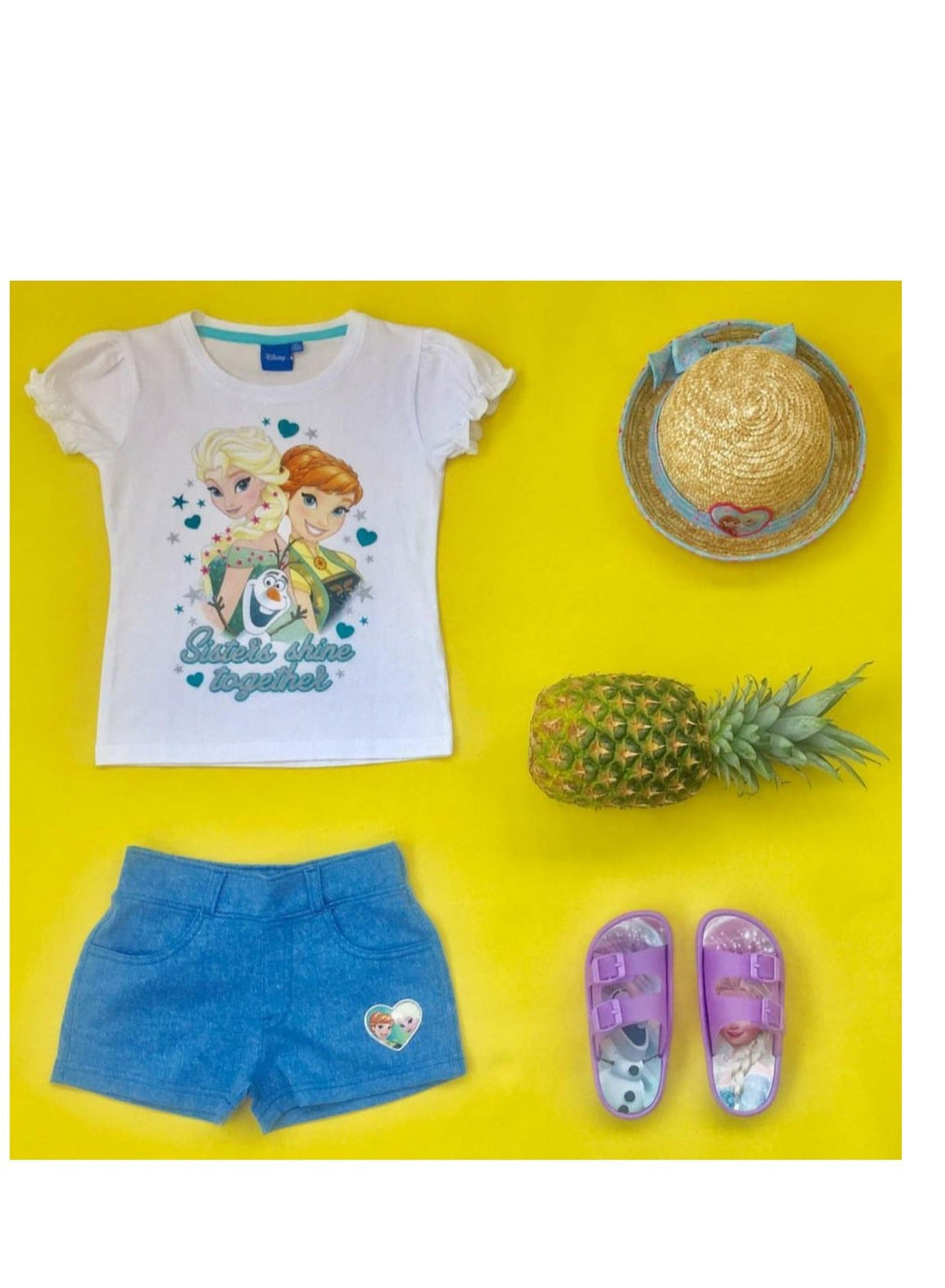 Disney Frozen Girls Set Two Pieces100%cotton