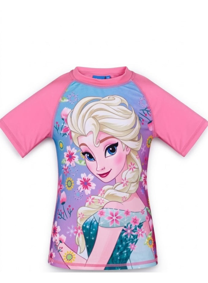 Disney Frozen Girl T-Shirt Swim Uv Protection