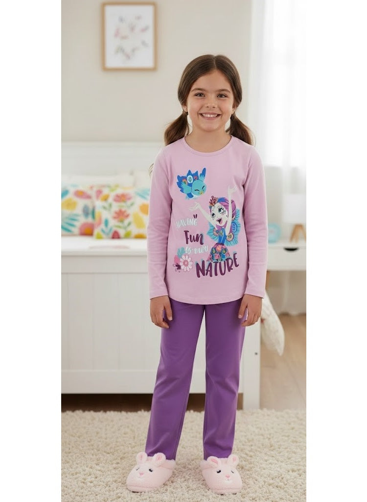 Pajama Long Sleeves Set 100% Cotton. by Kids TV