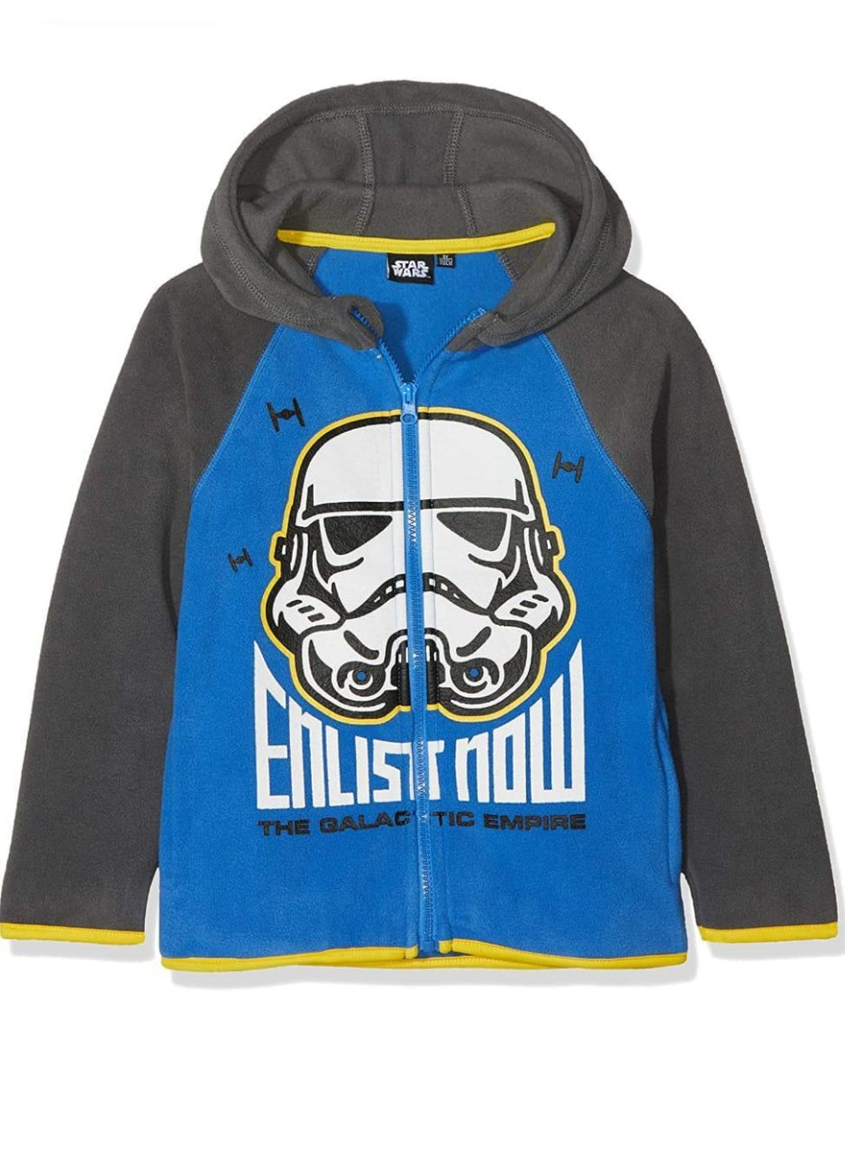 Star Wars sweatjacket fleece for boys by kids TV100%cotton