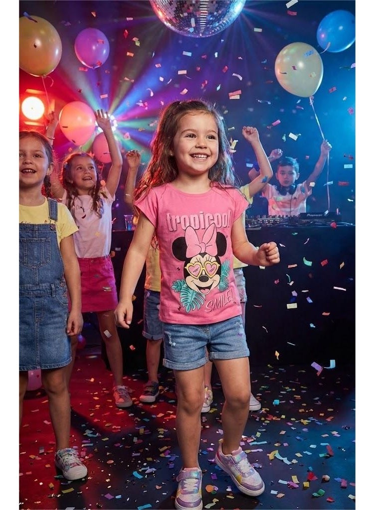 Minnie Mouse Girls Printed Pure T-Shirt 100%cotton