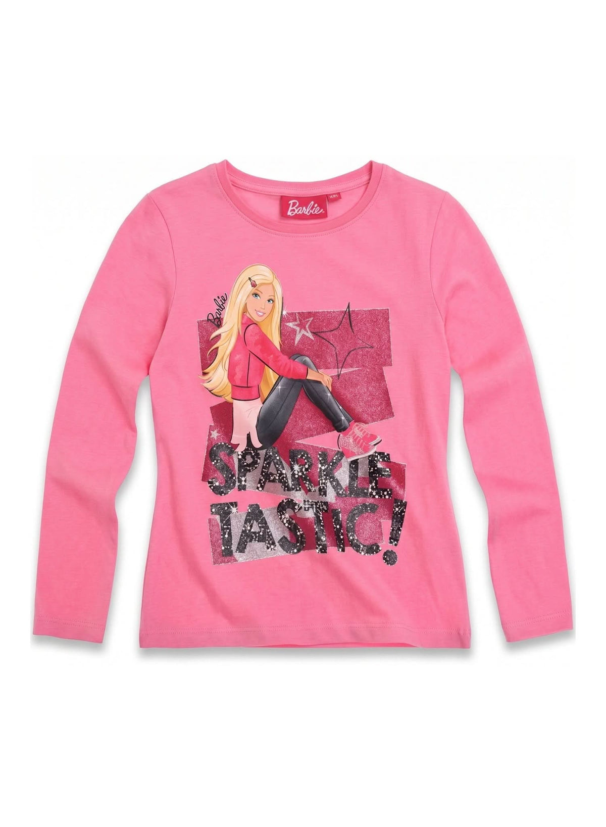 Barbie Sparkle Long-Sleeve T-Shirt — Girls