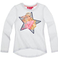 Barbie Star Print Long-Sleeve T-Shirt — Girls