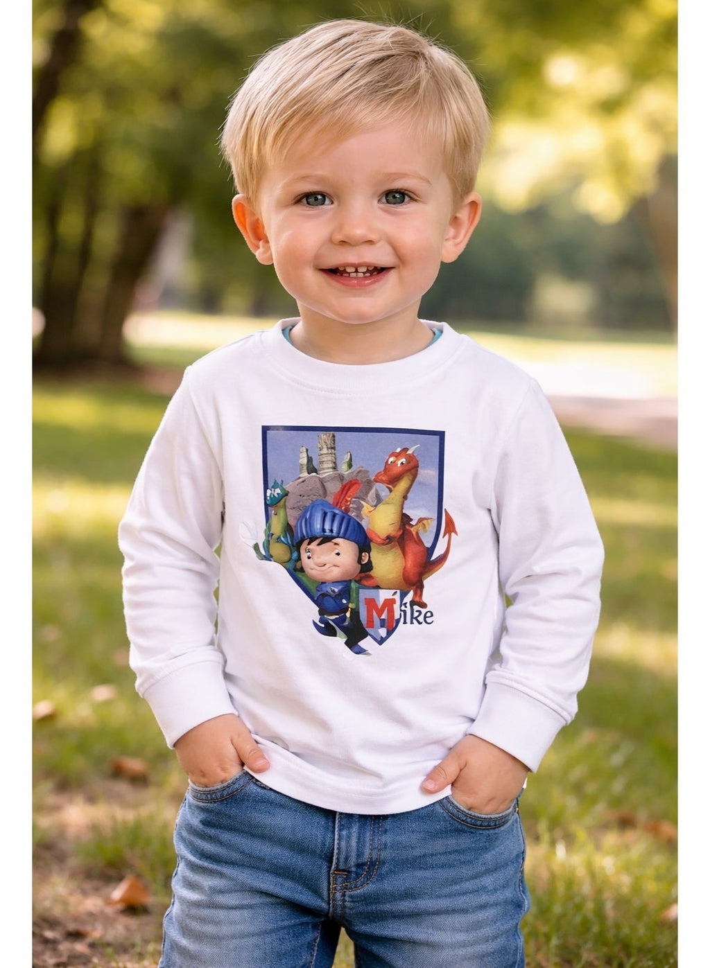 Little boy Mike the knight long sleeve shirt 100 % cotton by kids tv