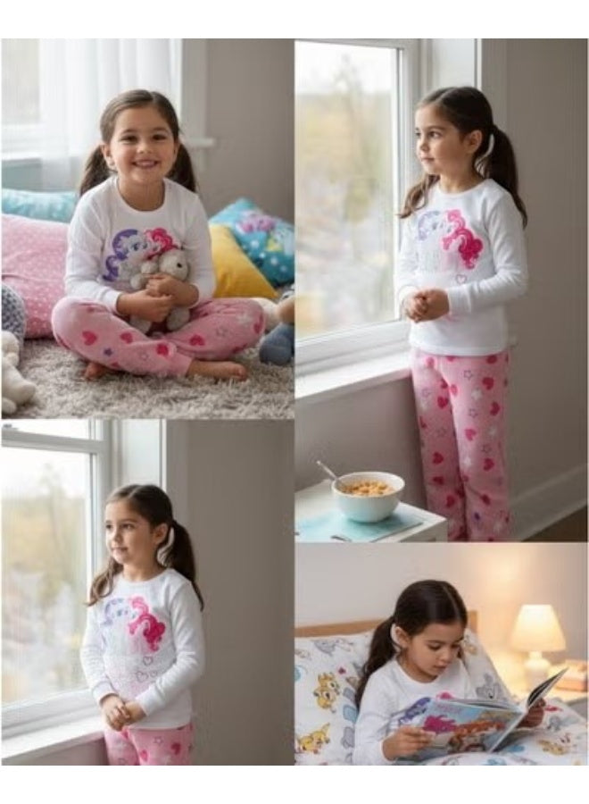 طقم بيجامة صوف مرجاني My Little Pony للفتيات من Kids TV