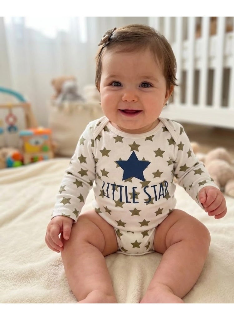 Baby Bodysuit Long Sleeves By Kids TV100%cotton