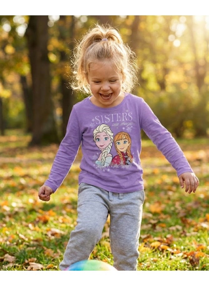 Disney Frozen elsa long-sleeve T-shirt for girls  by Kids TV100%cotton