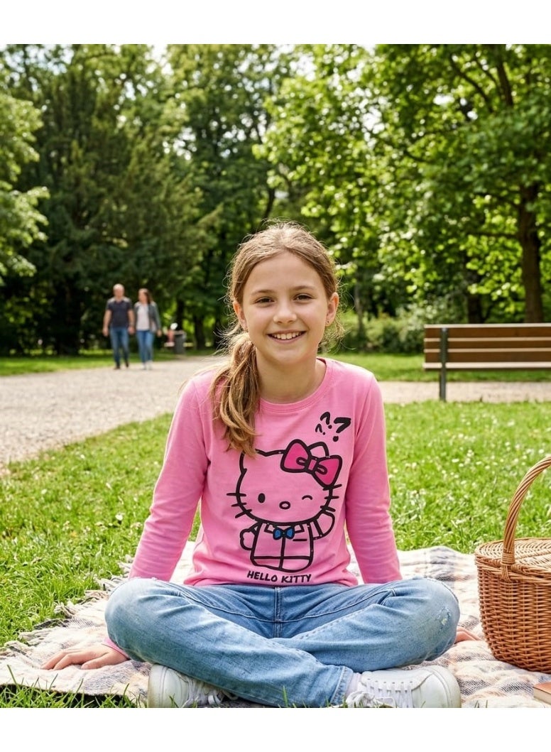 Hello kitty T-shirt long-sleeve  100 % cotton by kids tv