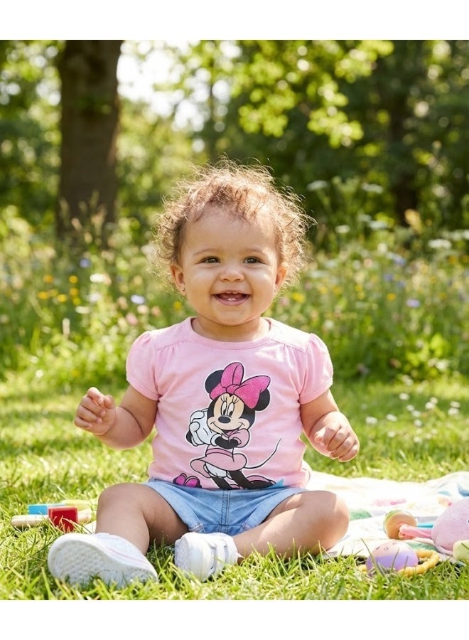 Disney Minnie Mouse Baby Girl T-shirt100%cotton